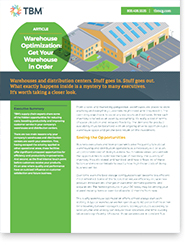 Warehouse Optimization: Get Your Warehouse in Order